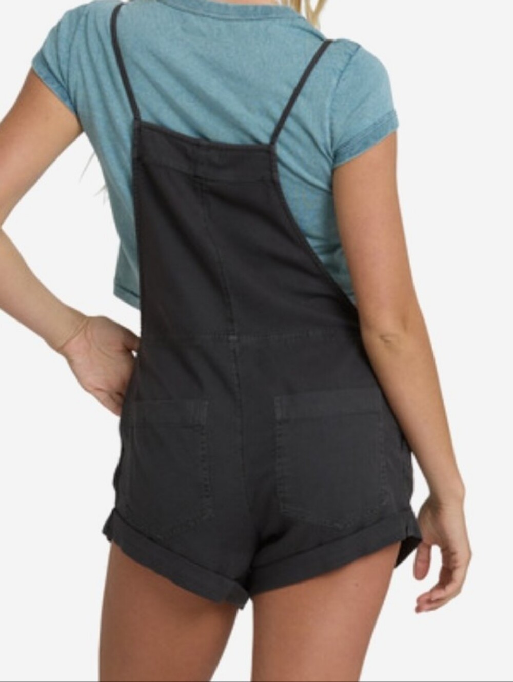 Billabong Short Romper in Charcoal - Picture 8 of 8